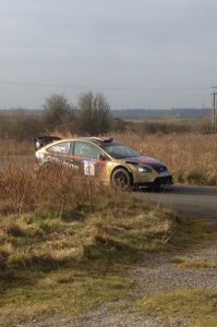 Paul Bird on his way to victory on the North West Stages